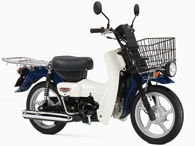 2008年 新聞Birdie 50 グリップヒーター付 グレイッシュブルー（カタログメイン）