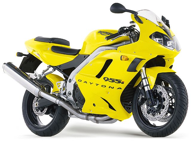 2001年 Daytona 955i アシディックイエロー(カタログメイン)