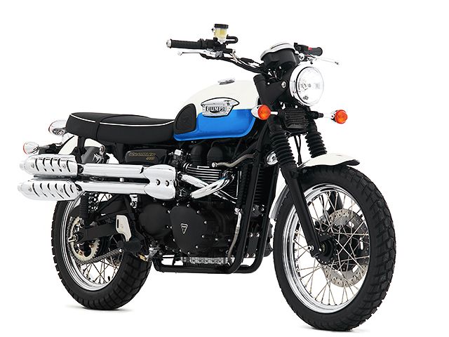 2007年 Scrambler カスピアンブルー×ホワイト（カタログメイン）