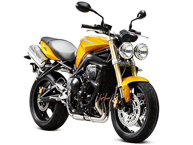2011年 Street Triple スコーチッドイエロー（カタログメイン）