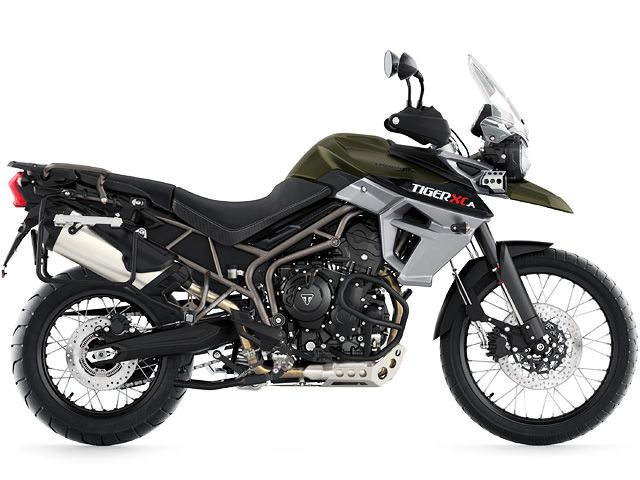 2015年 Tiger 800 XCA マットカーキグリーン(カタログメイン)