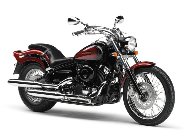 2007年 DragStar 400 ダルイエローイッシュレッドメタリック2(カタログメイン)