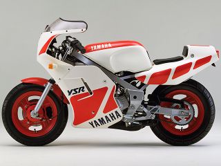 1986年 YSR50ホワイト（サイドビュー）