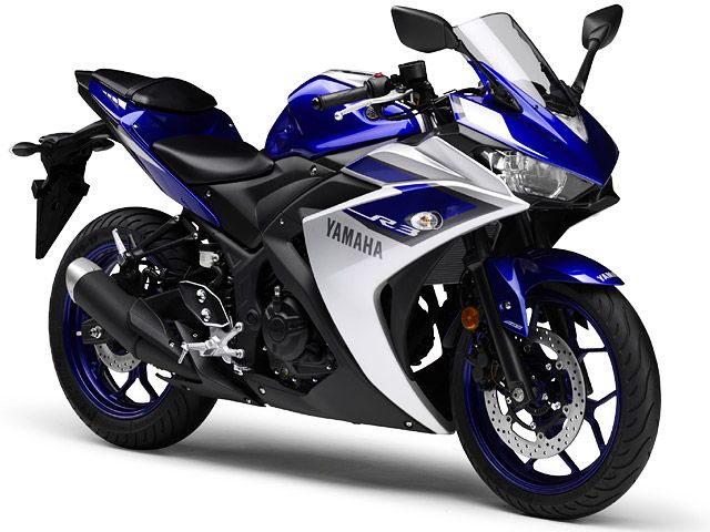 2015年 YZF-R3 ABS ディープパープリッシュブルーメタリックC（カタログメイン）