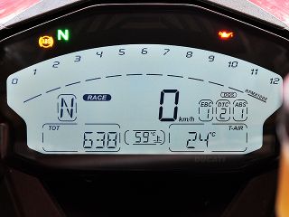 2014年 899 Panigale（メーター表示イメージ）