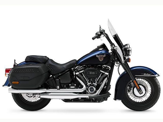 2018年 FLHCS ANX Softail Heritage Classic 114 Anniversary Legend Blue/Vivid Black（カタログメイン）