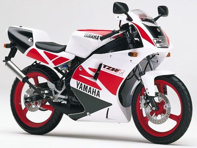 1993年 TZR50R パープリッシュホワイトソリッド1×ビビッドレッドカクテル1(カタログメイン)