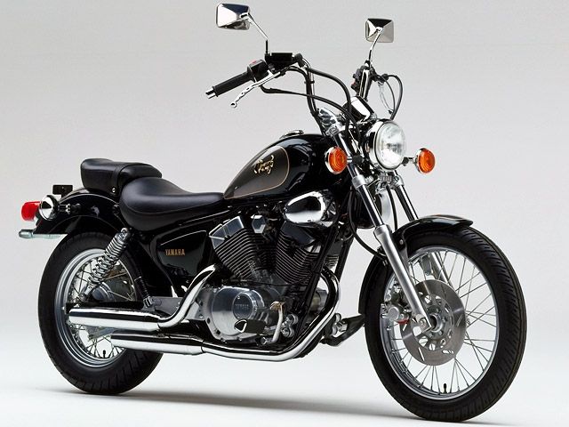 1991年 XV250 Virago プルバックハンドル仕様 カメリアグリーン（カタログメイン）