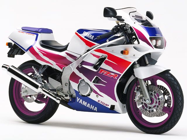 1994年 FZR250R ブルーイッシュホワイトカクテル1（カタログメイン）