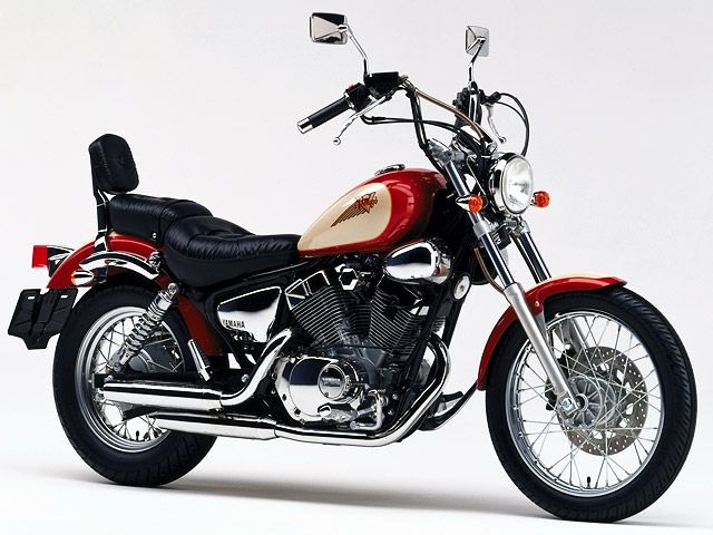 1994年 XV250S Virago プルバックハンドル仕様 メイプルレッド（カタログメイン）