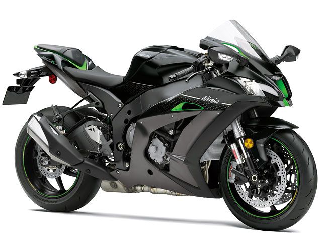 2018年 Ninja ZX-10R SE メタリックフラットスパークブラック／メタリックマットグラファイトグレー（カタログメイン）