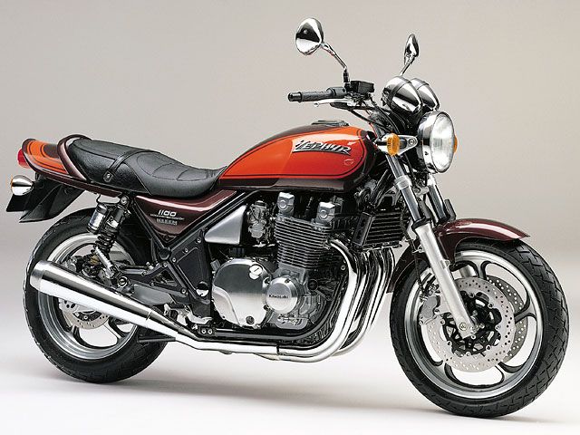 2002年 ZEPHYR 1100 メタリックチェスナットブラウン/メタリックタンジェリンオレンジ(カタログメイン)