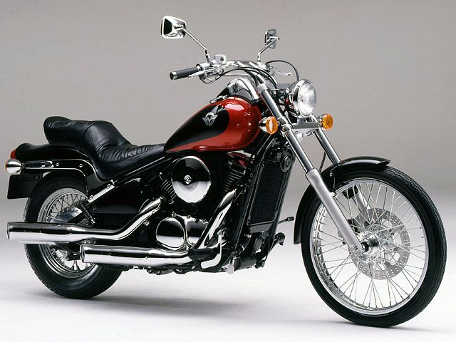 ブランド登録なし カワサキ バルカン400 ドリフター 1999～2004年式 100mmロング フロント ブラックステンメッシュブレーキ