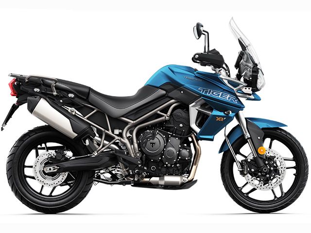 2018年 Tiger 800 XRT マットコバルトブルー（カタログメイン）