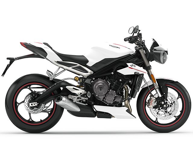 2018年 Street Triple RS クリスタルホワイト（カタログメイン）