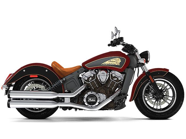 2017年 Scout Indian Motorcycle Red over Thunder Black（カタログメイン）
