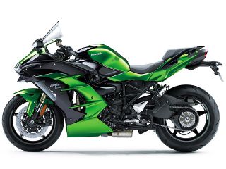 2018年 Ninja H2 SX SEエメラルドブレイズドグリーン×メタリックディアブロブラック（側面）