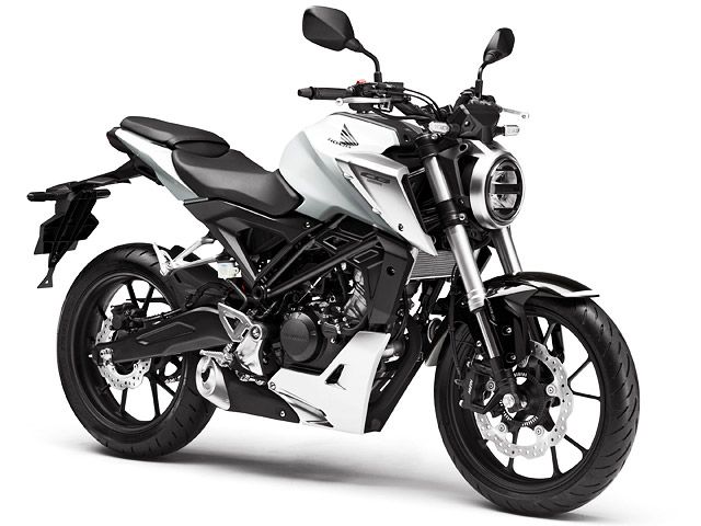 2018年 CB125R パールメタロイドホワイト(カタログメイン)