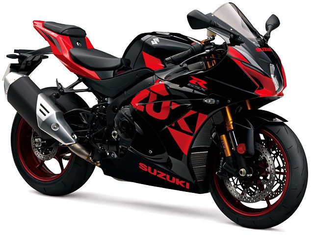 2019年 GSX-R1000R Glass Sparkle Black/Pearl Mira Red（カタログメイン）
