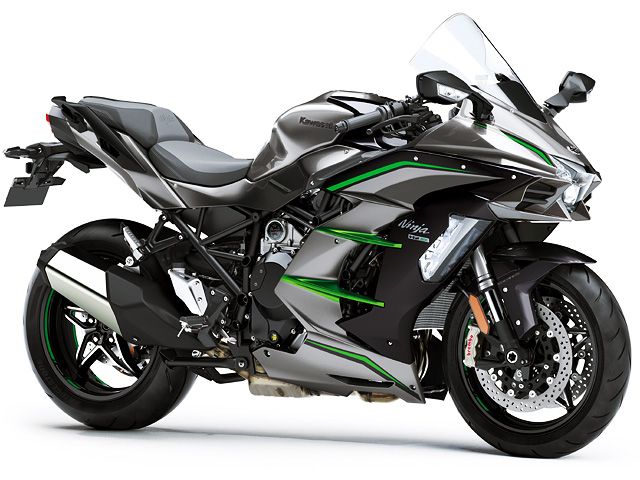 2019年 Ninja H2 SX SE+ メタリックグラファイトグレー×メタリックディアブロブラック×エメラルドブレイズドグリーン（カタログメイン）