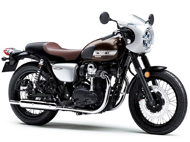 2019年 W800 CAFE メタリックマグネシウムグレー×ギャラクシーシルバー（カタログメイン）