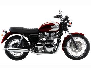 2008年 Bonneville T100クラレット×アルミニウムシルバー