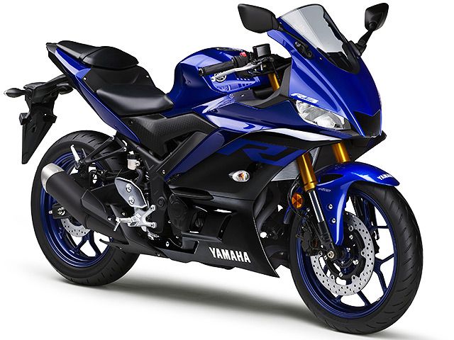 2019年 YZF-R3 ABS ディープパープリッシュブルーメタリックC（カタログメイン）