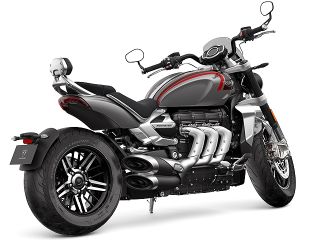 2020年 Rocket 3 GTSilver Ice and Storm Grey（リアビュー）