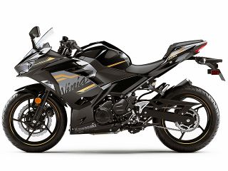 2020年 Ninja 400メタリックスパークブラック×メタリックマットグラファイトグレー（サイドビュー）