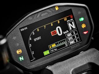2020年 Monster 1200S（メーター表示イメージ）