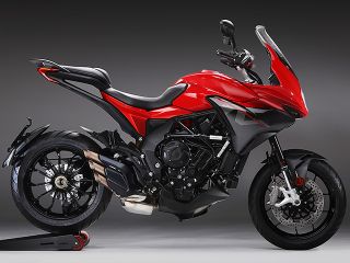 2020年 TURISMOVELOCE 800 ROSSO（サイドビュー）