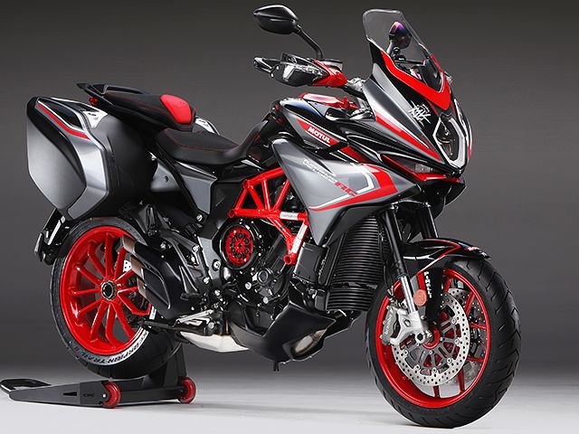 2020年 TURISMOVELOCE 800 RC SCS METALLIC AVIO GREY/METALLIC CARBON BLACK/AGO RED（カタログメイン）