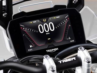2020年 Tiger 900 Rally Pro（メーター表示イメージ）