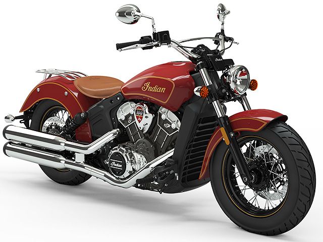 2020年 Scout 100th Anniversary Edition Indian Red with Gold trim（カタログメイン）