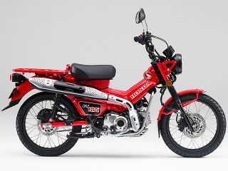 2020年 CT125 HUNTER Cubグローイングレッド（サイドビュー）
