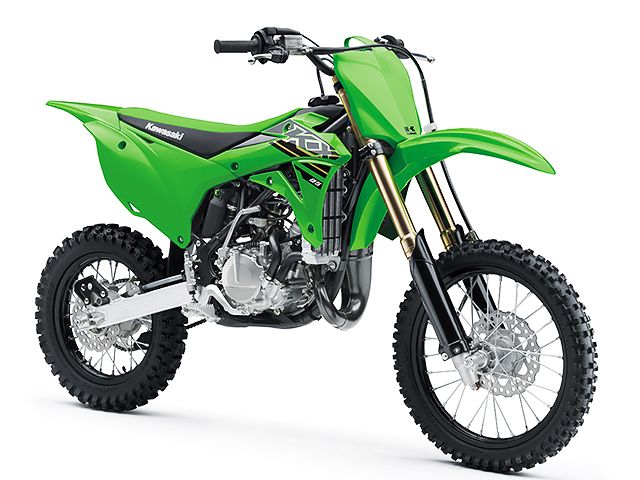2021年 KX85 ライムグリーン（カタログメイン）