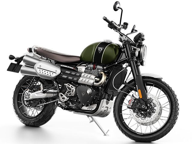 2021年 Scrambler 1200 XC マットカーキグリーン×マットジェットブラック（カタログメイン）