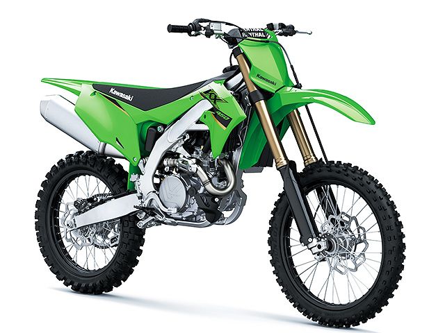 2022年 KX450 ライムグリーン（カタログメイン）