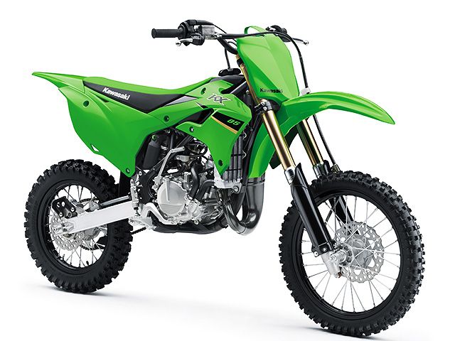 2022年 KX85 ライムグリーン（カタログメイン）