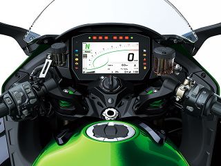 2022年 Ninja H2 SX（ハンドルまわりイメージ）