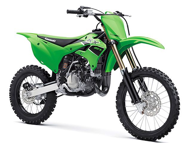 2023年 KX85L ライムグリーン（カタログメイン）