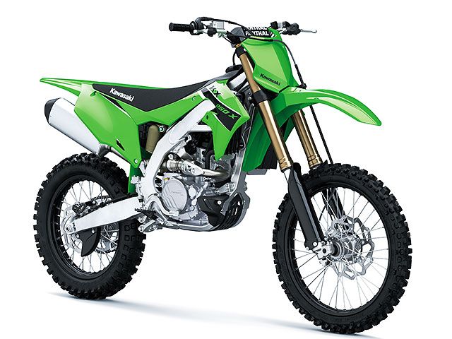 2023年 KX250X ライムグリーン（カタログメイン）