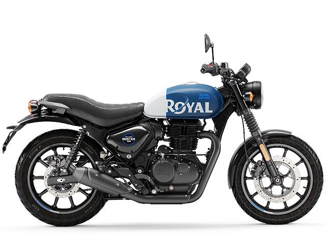 2022年 Hunter350 Metro Hunter Rebel Blue（カタログメイン）