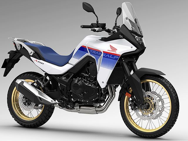 2023年 XL750 TRANSALP Ross White Tricolour(カタログメイン)
