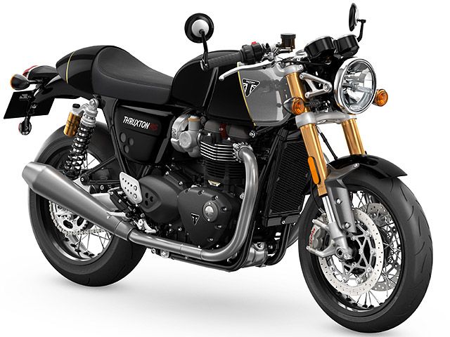 2024年 Thruxton 1200RS ジェットブラック&シルバーアイス(カタログメイン)