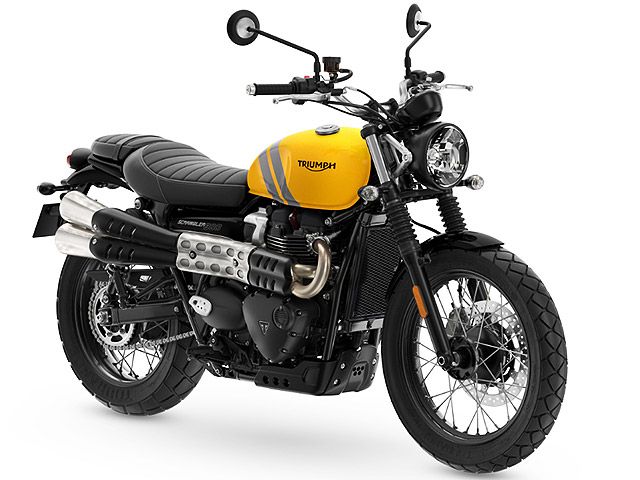 2024年 Scrambler 900 コスミックイエロー＆グラファイト（カタログメイン）