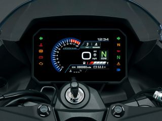 2024年 GSX-8R（メーター表示イメージ）