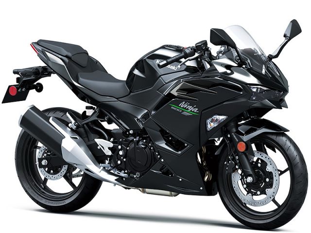 2024年 Ninja 500 Metallic Spark Black / Metallic Flat Raw Graystone（カタログメイン）