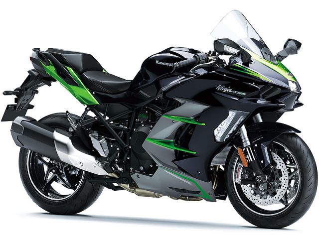 2024年 Ninja H2 SX SE エメラルドブレイズドグリーン×メタリックディアブロブラック(カタログメイン)