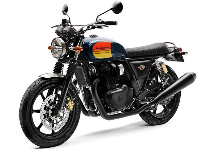 2024年 INT 650 Dark Barcelona Blue（カタログメイン）